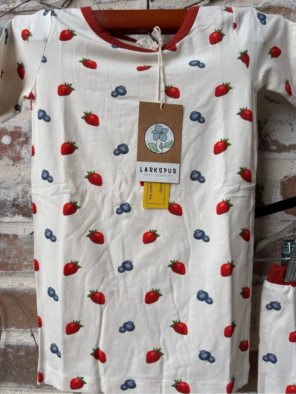 🍓 Larkspur Baby Co. Bamboo Short Sleeve Pajama Set 